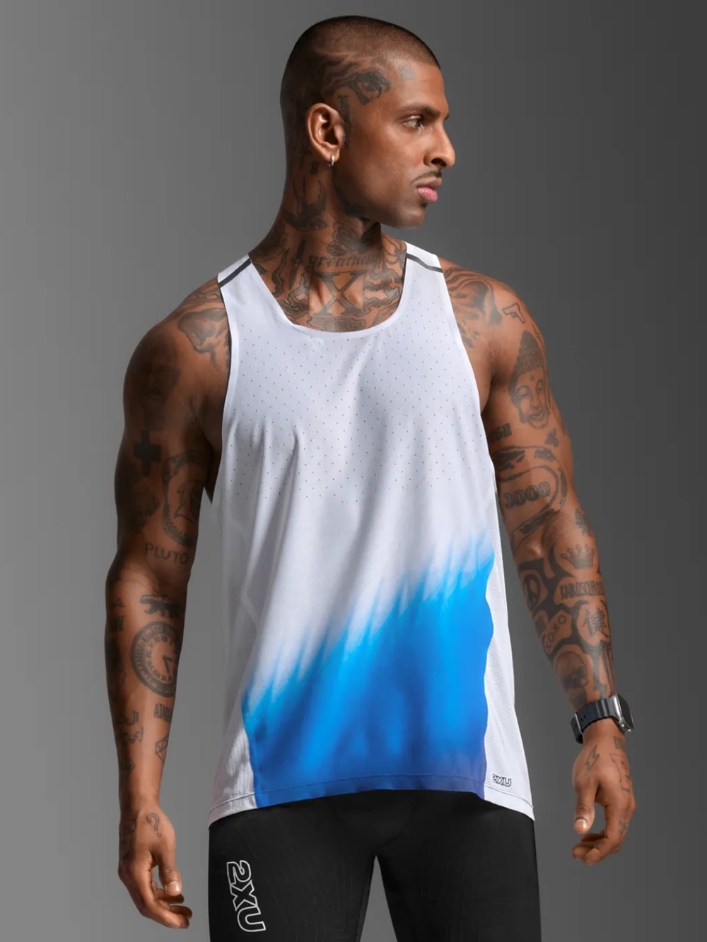 2XU Men's Light Speed React Singlet T-Shirt